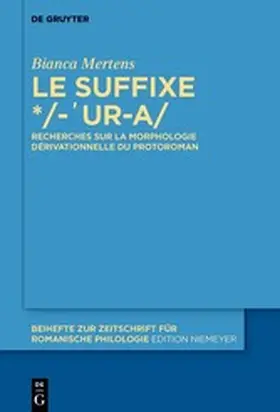 Mertens | Le suffixe */-'ur-a/ | E-Book | www.sack.de