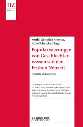 González Athenas / Schnicke | Popularisierungen von Geschlechterwissen seit der Vormoderne | Buch | 978-3-11-069501-4 | www.sack.de