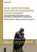 Popkova / Zavyalova |  New Institutions for Socio-Economic Development | eBook | Sack Fachmedien