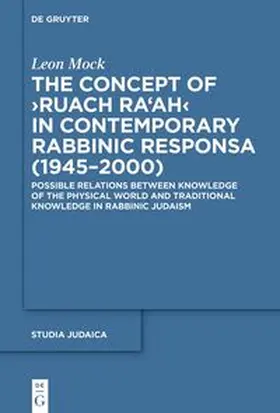 Mock | The Concept of ›Ruach Ra‘ah‹ in Contemporary Rabbinic Responsa (1945–2000) | E-Book | sack.de