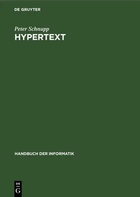 Schnupp |  Hypertext | eBook | Sack Fachmedien