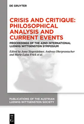 Siegetsleitner / Oberprantacher / Frick |  Crisis and Critique: Philosophical Analysis and Current Events | eBook | Sack Fachmedien
