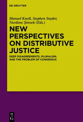 Knoll / Simsek / Snyder |  New Perspectives on Distributive Justice | Buch |  Sack Fachmedien