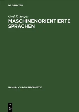 Sapper |  Maschinenorientierte Sprachen | eBook | Sack Fachmedien