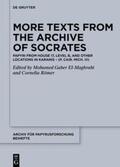 El-Maghrabi / Römer |  More Texts from the Archive of Socrates | eBook | Sack Fachmedien