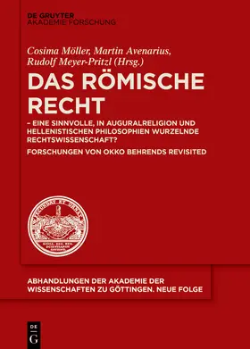 Möller / Avenarius / Meyer-Pritzl |  Das Römische Recht | Buch |  Sack Fachmedien