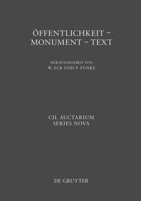 Eck / Funke | Öffentlichkeit - Monument - Text | E-Book | sack.de