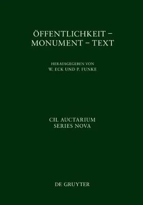 Eck / Funke |  Öffentlichkeit - Monument - Text | eBook | Sack Fachmedien