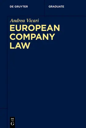 Vicari | Vicari, A: European Company Law | Buch | sack.de