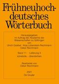Reichmann |  Frühneuhochdeutsches Wörterbuch. Band 11 / Lieferung 3 | Buch |  Sack Fachmedien