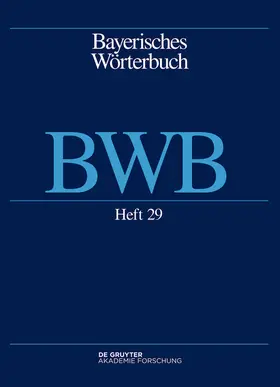  Bayerisches Wörterbuch. BWB. Heft 29 | Buch |  Sack Fachmedien