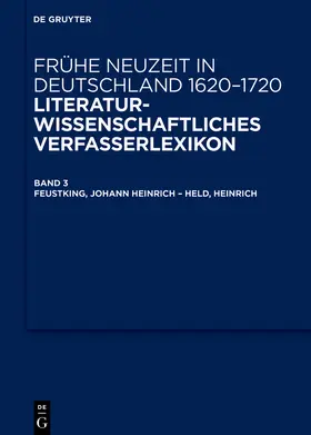 Arend / Jahn / Robert |  Frühe Neuzeit in Deutschland 1620-1720. Literaturwissenschaftliches Verfasserlexikon. Band 3 | Buch |  Sack Fachmedien