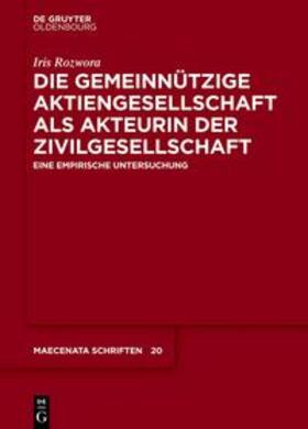 Rozwora | Die gemeinnützige Aktiengesellschaft als Akteurin der Zivilgesellschaft | E-Book | sack.de