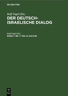 Vogel |  Bd. 7: Teil III, Kultur | eBook | Sack Fachmedien