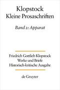 Gronemeyer / Hurlebusch |  Klopstock. Kleine Prosaschriften. Band 2: Apparat | eBook | Sack Fachmedien
