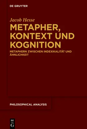 Hesse |  Metapher, Kontext und Kognition | Buch |  Sack Fachmedien