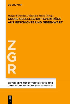 Fleischer / Mock | Große Gesellschaftsverträge aus Geschichte und Gegenwart | Buch | sack.de