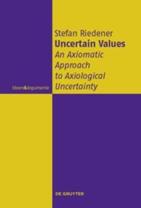 Riedener | Uncertain Values | Buch | sack.de