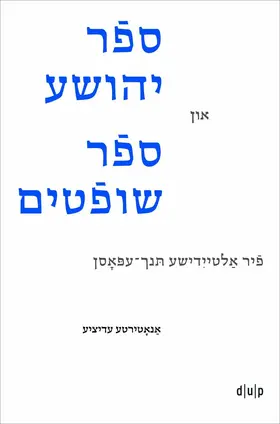 Cohen Roman |  Joshua and Judges in Yiddish Verse | eBook | Sack Fachmedien
