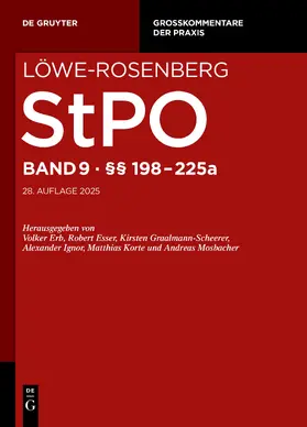 Jäger / Stuckenberg |  Löwe-Rosenberg. StPO. Band 9: §§ 198-225a | eBook | Sack Fachmedien