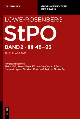 Bertheau / Ignor |  Löwe-Rosenberg. StPO. Band 2/1: §§ 48-71 | eBook | Sack Fachmedien