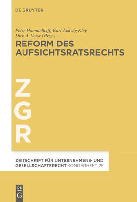 Hommelhoff / Kley / Verse | Reform des Aufsichtsratsrechts | E-Book | sack.de