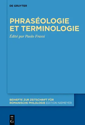 Frassi |  Phraséologie et terminologie | eBook | Sack Fachmedien
