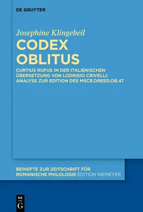 Klingebeil | Codex oblitus | E-Book | www.sack.de