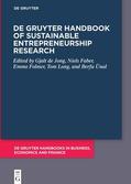 de Jong / Faber / Folmer |  De Gruyter Handbook of Sustainable Entrepreneurship Research | Buch |  Sack Fachmedien