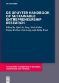 de Jong / Faber / Folmer |  De Gruyter Handbook of Sustainable Entrepreneurship Research | eBook | Sack Fachmedien