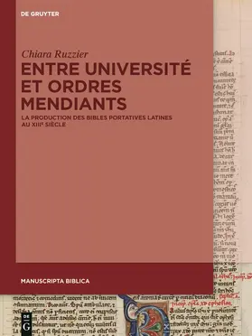 Ruzzier | Entre Université et ordres mendiants | Buch | 978-3-11-075719-4 | sack.de