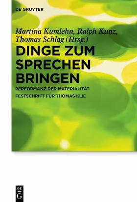 Kumlehn / Kunz / Schlag | Dinge zum Sprechen bringen | E-Book | www.sack.de