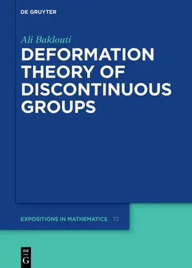 Baklouti |  Deformation Theory of Discontinuous Groups | Buch |  Sack Fachmedien
