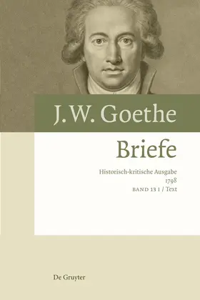 Pietsch / Rosenbaum / Goethe |  Briefe 1798 | Buch |  Sack Fachmedien