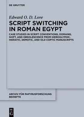 Love |  Script Switching in Roman Egypt | eBook | Sack Fachmedien
