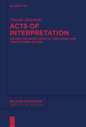 Janowitz | Acts of Interpretation | Buch | 978-3-11-076859-6 | sack.de
