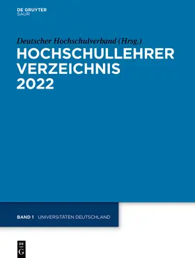 Deutscher Hochschulverband |  Universitäten Deutschland | Buch |  Sack Fachmedien