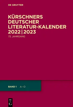 Kürschner | 2022/2023 | Buch | 978-3-11-076972-2 | www.sack.de