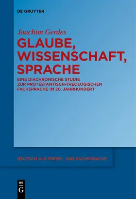 Gerdes |  Glaube, Wissenschaft, Sprache | Buch |  Sack Fachmedien