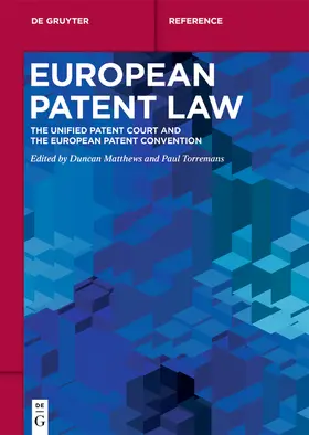 Matthews / Torremans |  European Patent Law | Buch |  Sack Fachmedien