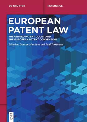 Matthews / Torremans | European Patent Law | E-Book | sack.de