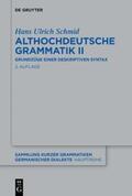 Schmid |  Althochdeutsche Grammatik II | eBook | Sack Fachmedien