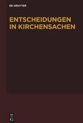 Baldus / Muckel / Diel |  Entscheidungen in Kirchensachen seit 1946. Band 75: 01.01.2020 - 30.06.2020 | Buch |  Sack Fachmedien