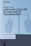 Carpi |  Law and Culture in the Age of Technology | eBook | Sack Fachmedien