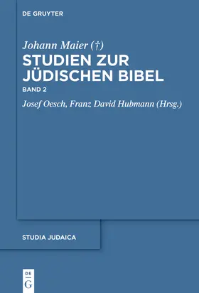 Maier / Hubmann / Oesch |  Studien zur jüdischen Bibel 02 | Buch |  Sack Fachmedien