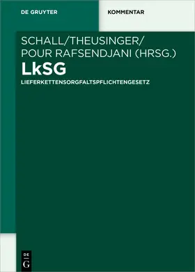 Schall / Pour Rafsendjani / Theusinger |  LkSG | Buch |  Sack Fachmedien