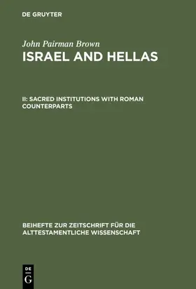 Brown | Sacred Institutions with Roman Counterparts | E-Book | www.sack.de