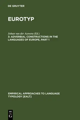 Auwera |  Adverbial Constructions in the Languages of Europe | eBook | Sack Fachmedien