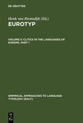 Riemsdijk |  Clitics in the Languages of Europe | eBook | Sack Fachmedien