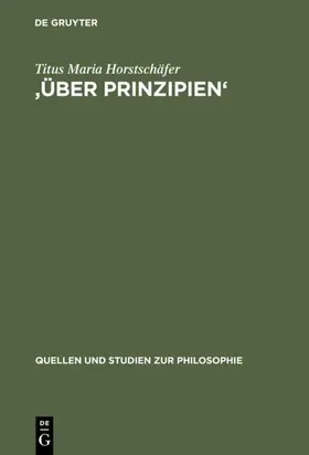 Horstschäfer | 'Über Prinzipien' | E-Book | sack.de